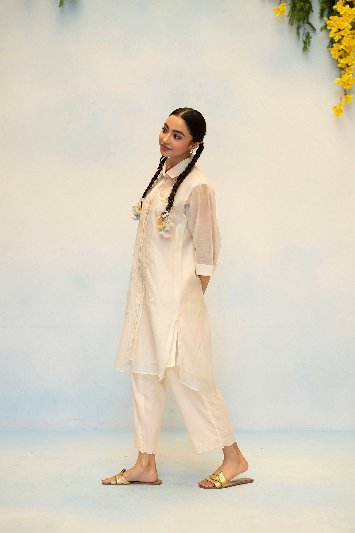 Zara Mul Chanderi Co-ord Set