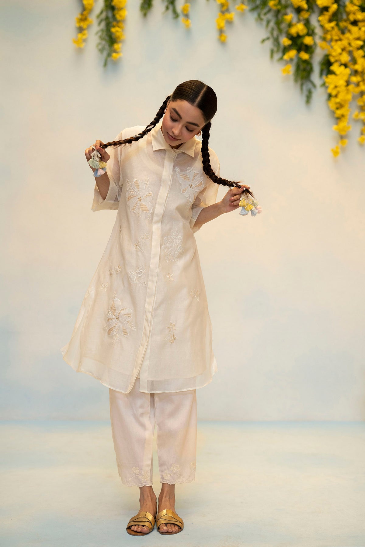 Zara Mul Chanderi Co-ord Set