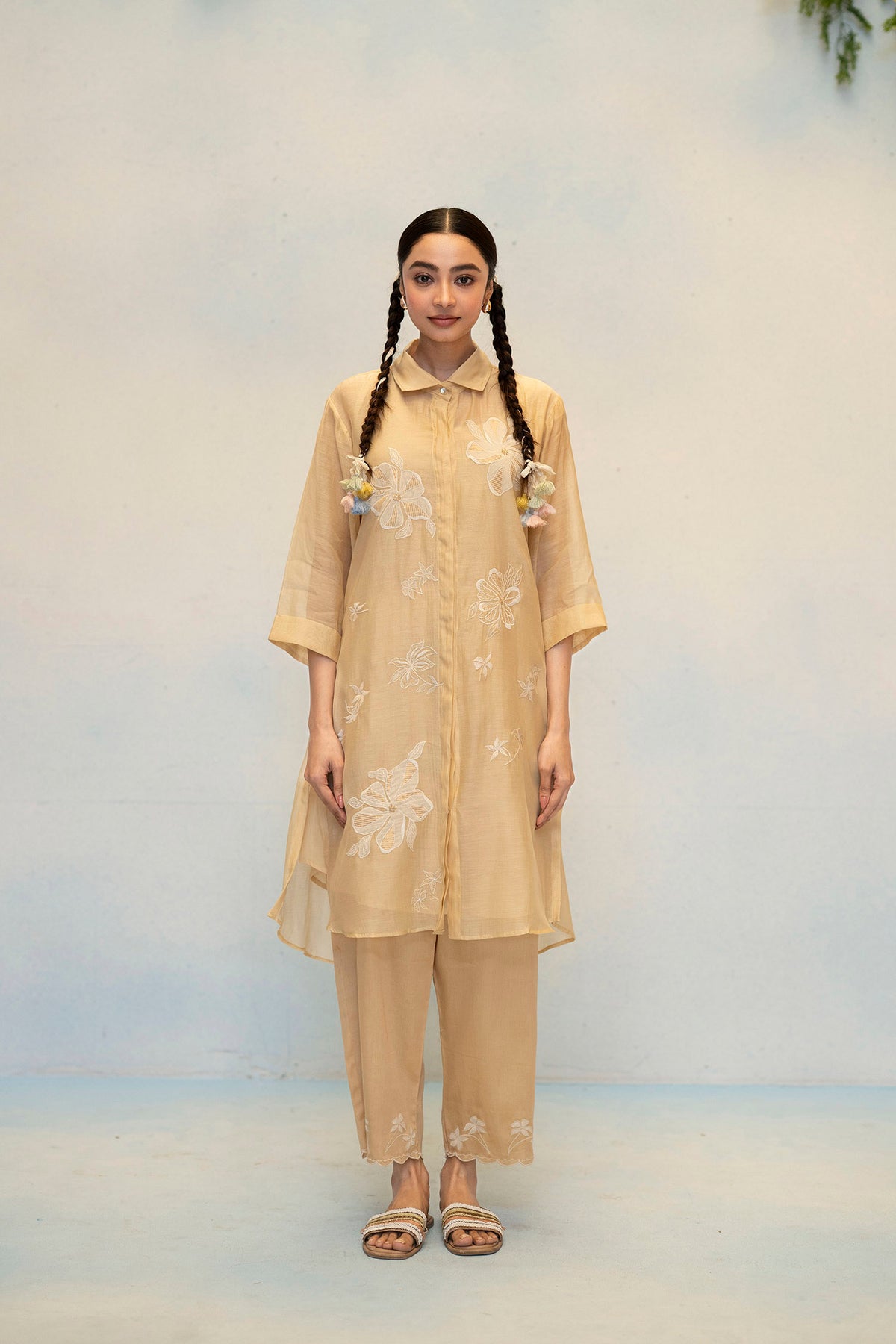 Zara Mul Chanderi Co-ord Set