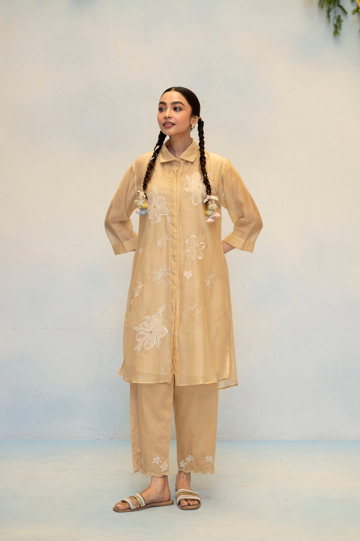 Zara Mul Chanderi Co-ord Set
