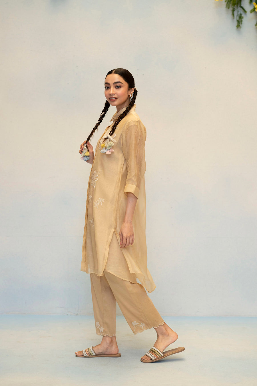 Zara Mul Chanderi Co-ord Set