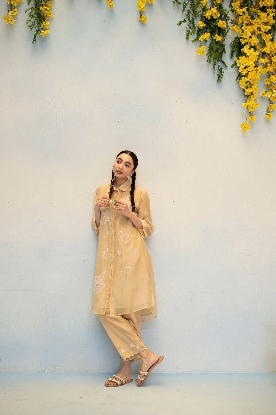 Zara Mul Chanderi Co-ord Set