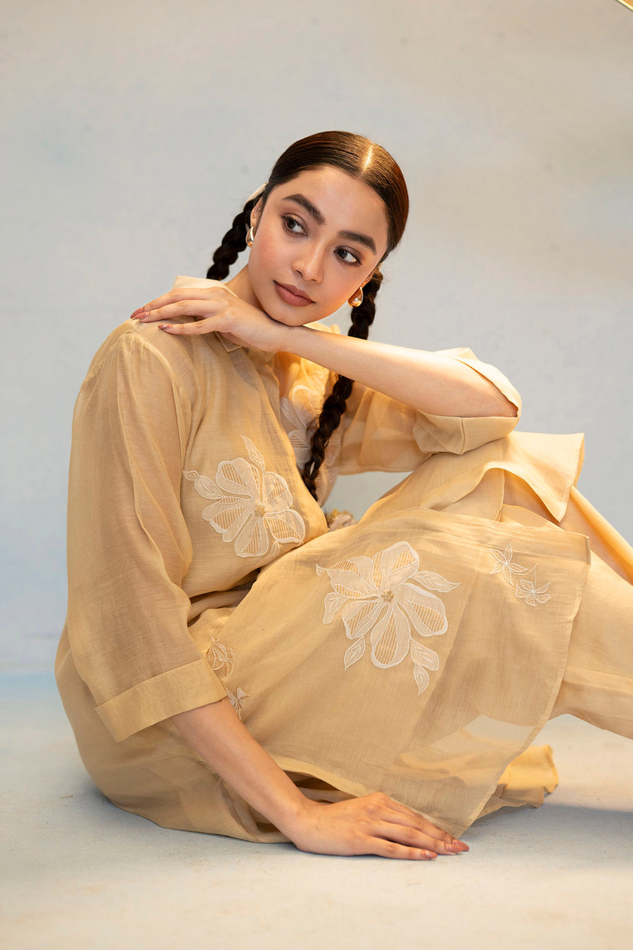 Zara Mul Chanderi Co-ord Set