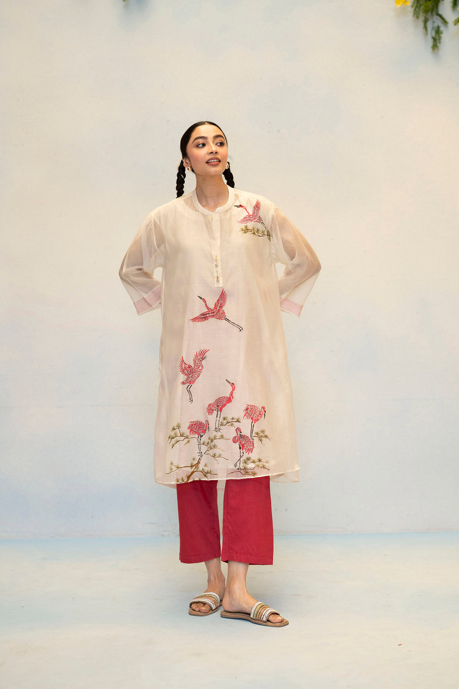 Rosh Mul Chanderi Co-ord Set