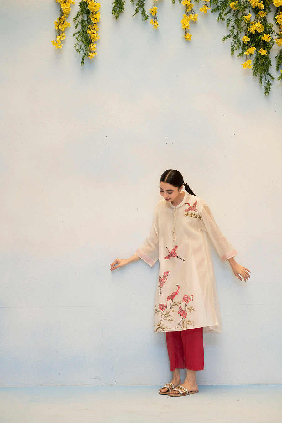 Rosh Mul Chanderi Co-ord Set
