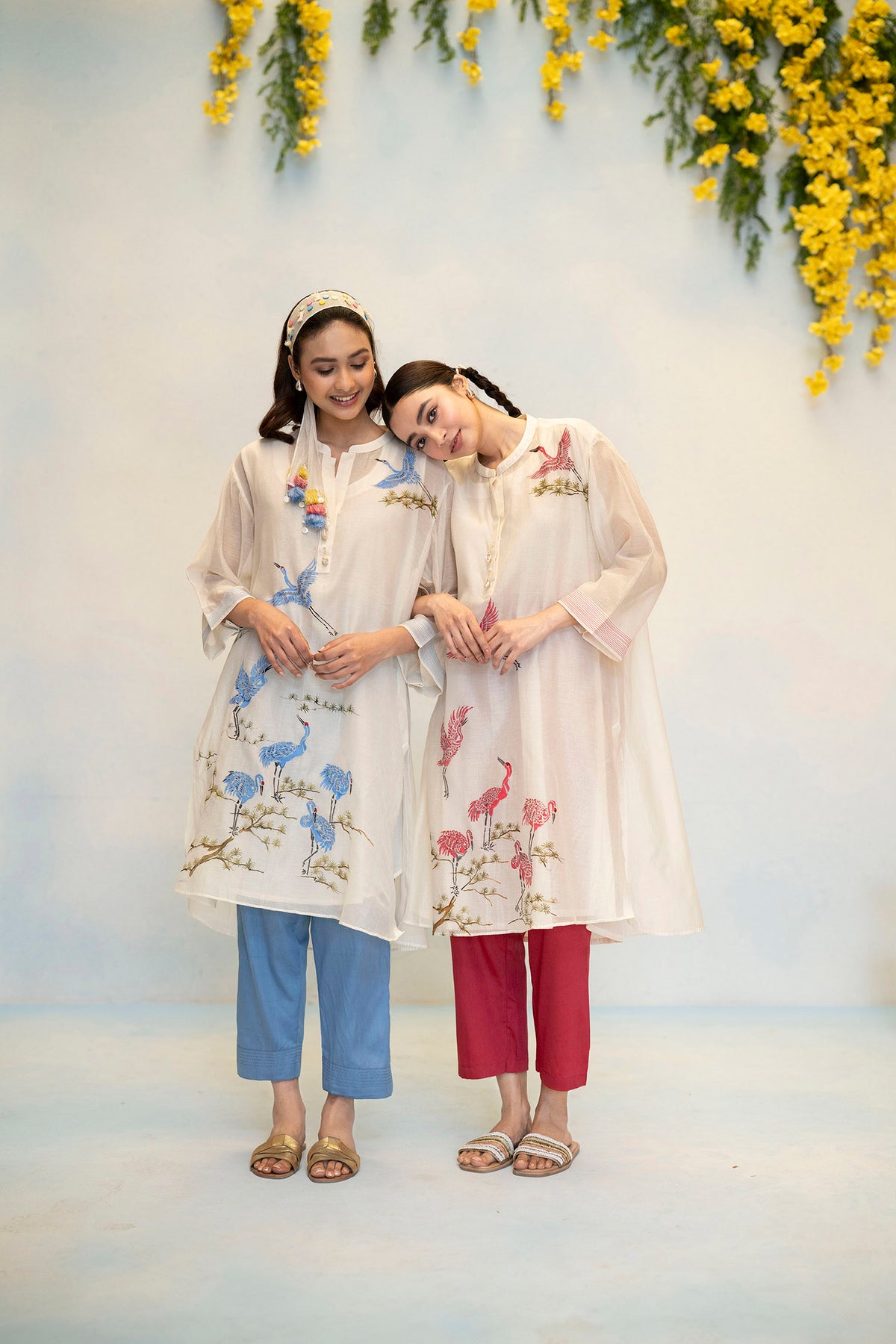 Rosh Mul Chanderi Co-ord Set