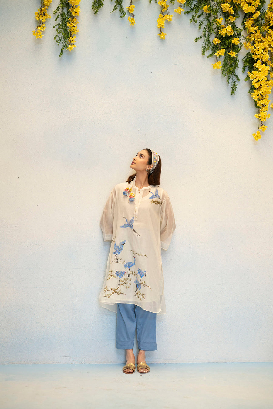 Rosh Mul Chanderi Co-ord Set