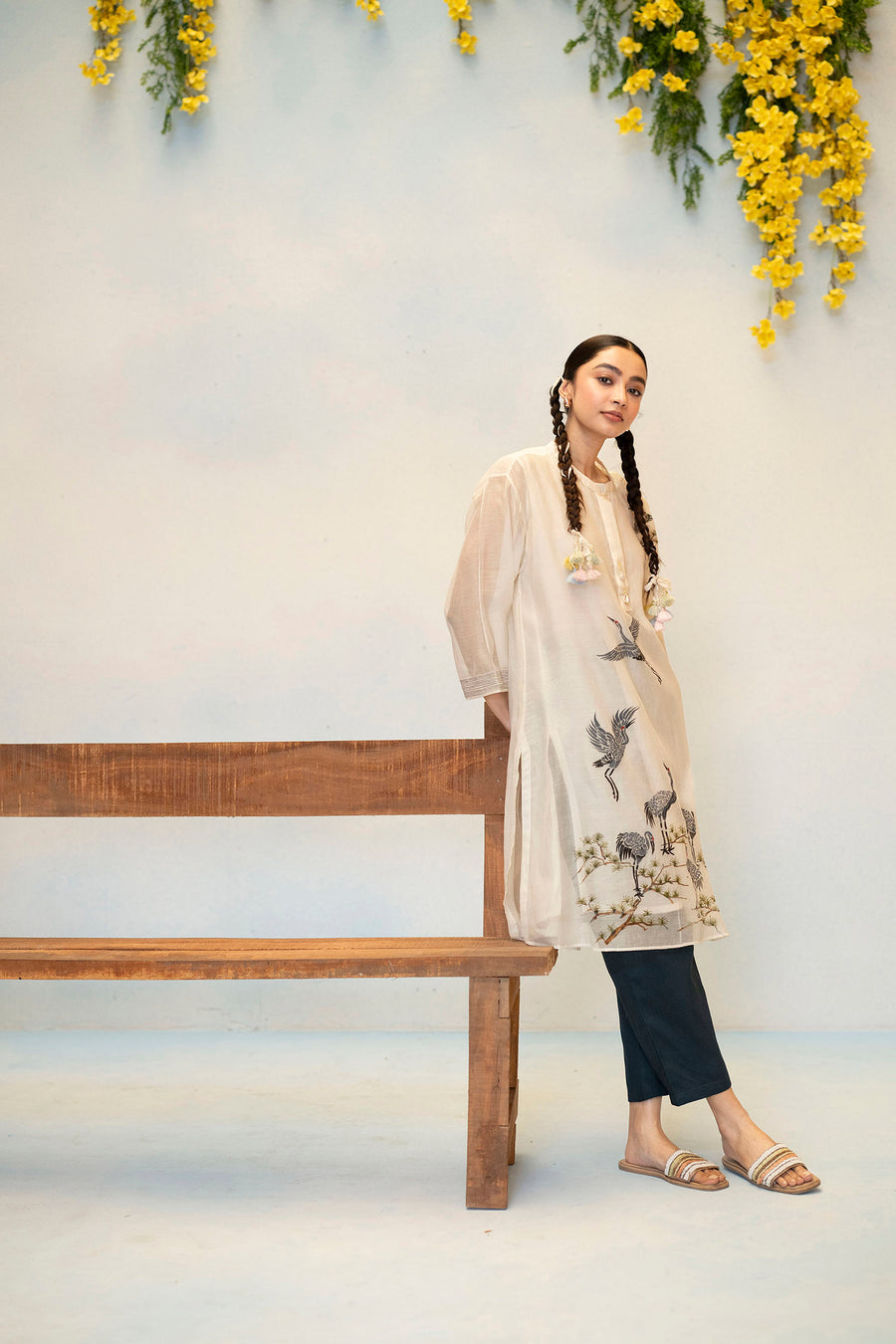 Rosh Mul Chanderi Co-ord Set