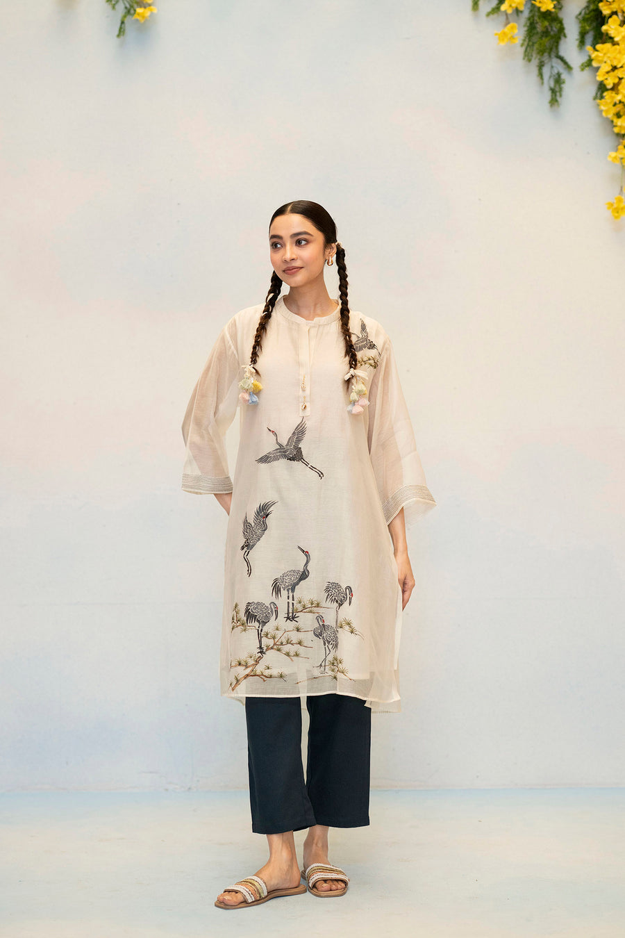 Rosh Mul Chanderi Co-ord Set