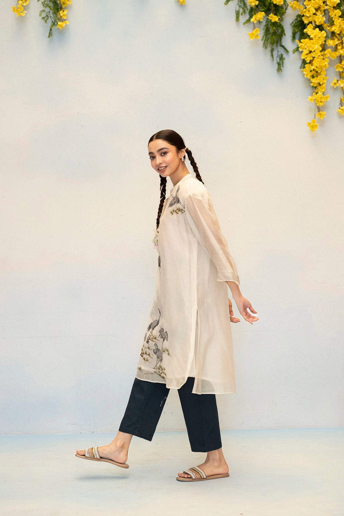 Rosh Mul Chanderi Co-ord Set