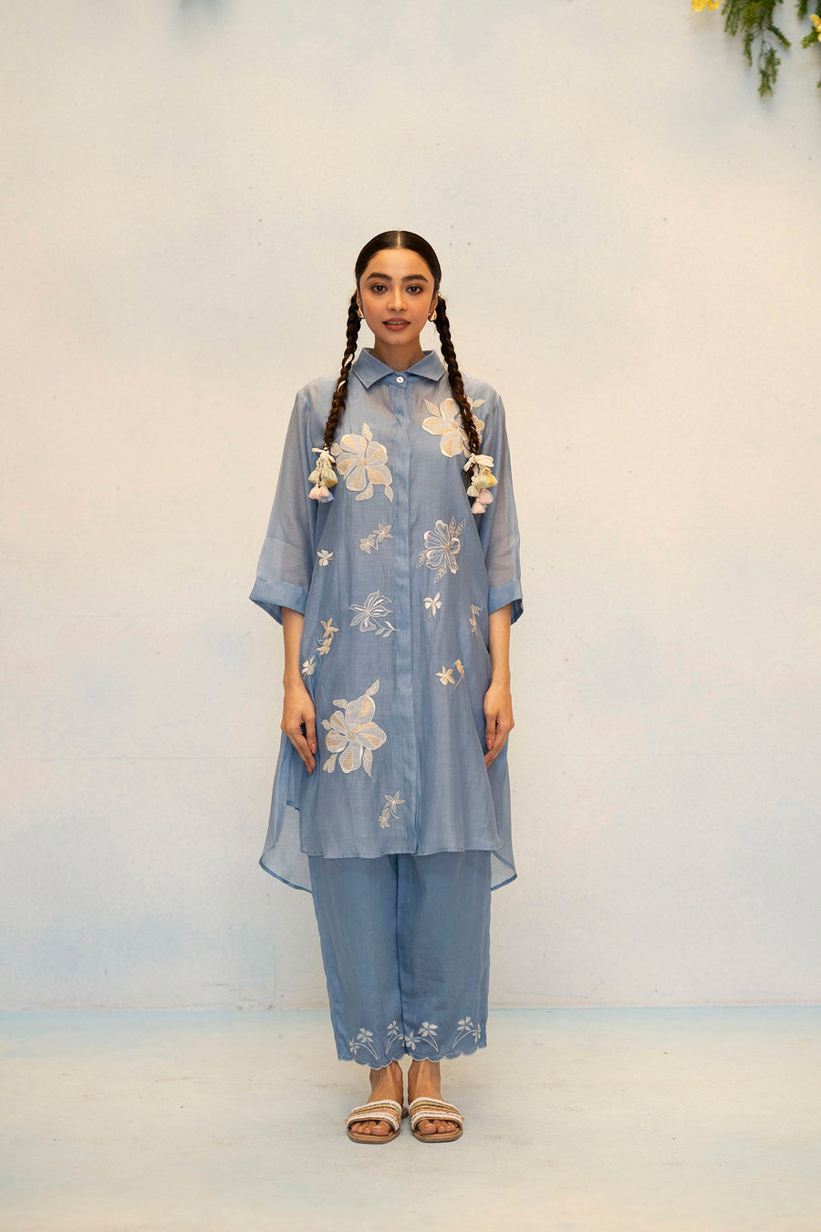 Zara Mul Chanderi Co-ord Set