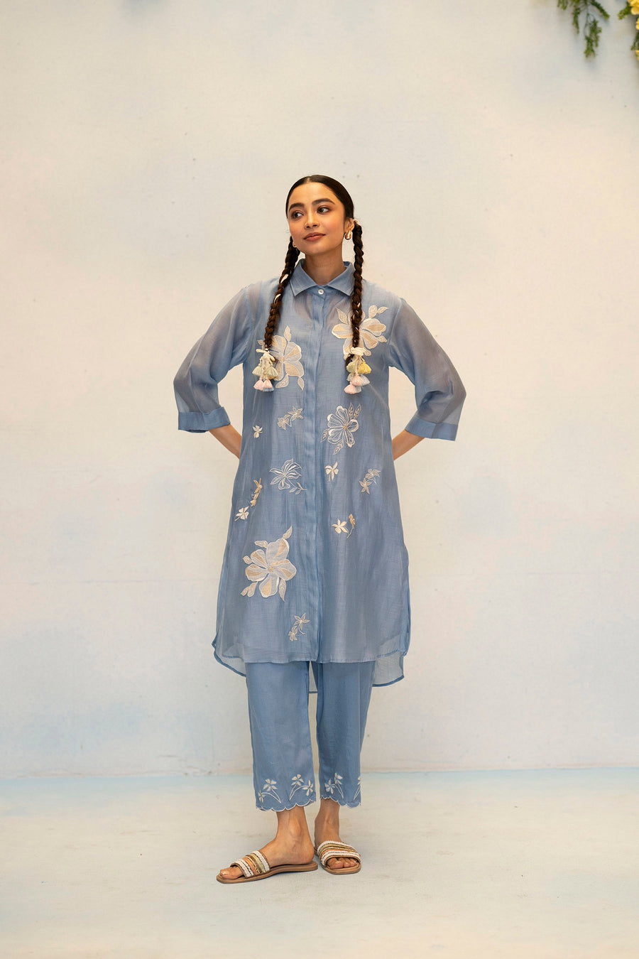 Zara Mul Chanderi Co-ord Set