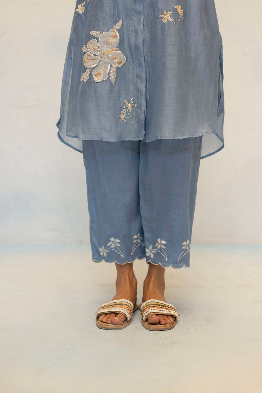 Zara Mul Chanderi Co-ord Set