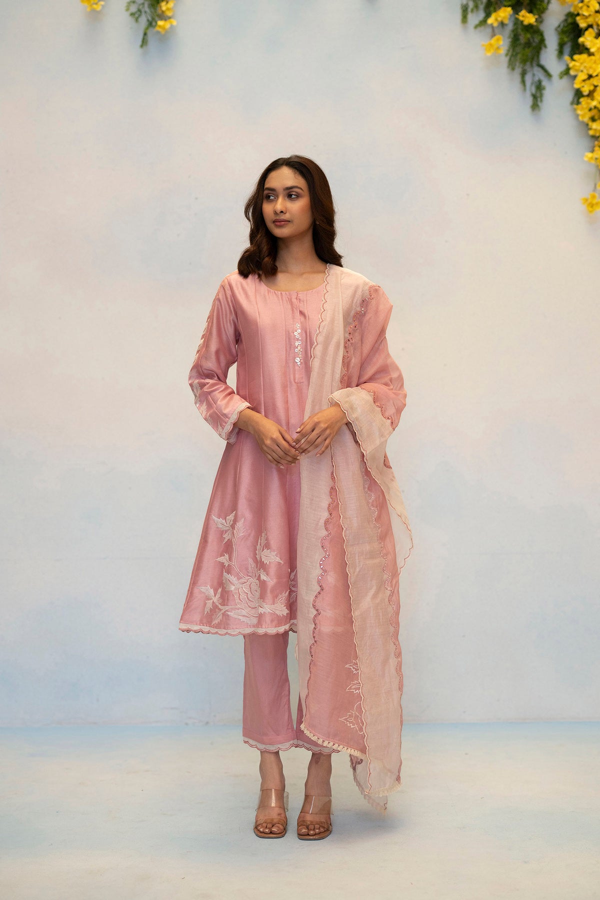 Seher Silk Chanderi Anarkali Set