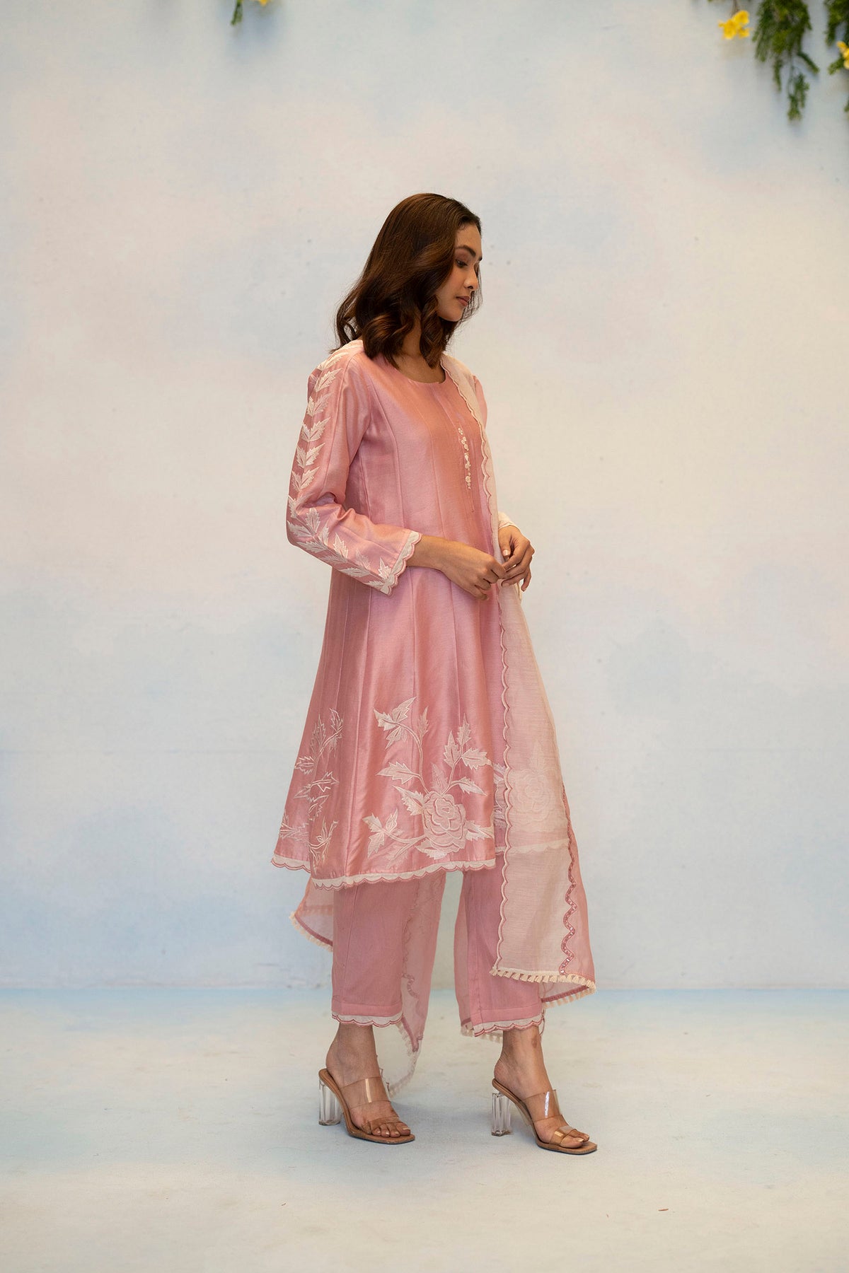 Seher Silk Chanderi Anarkali Set