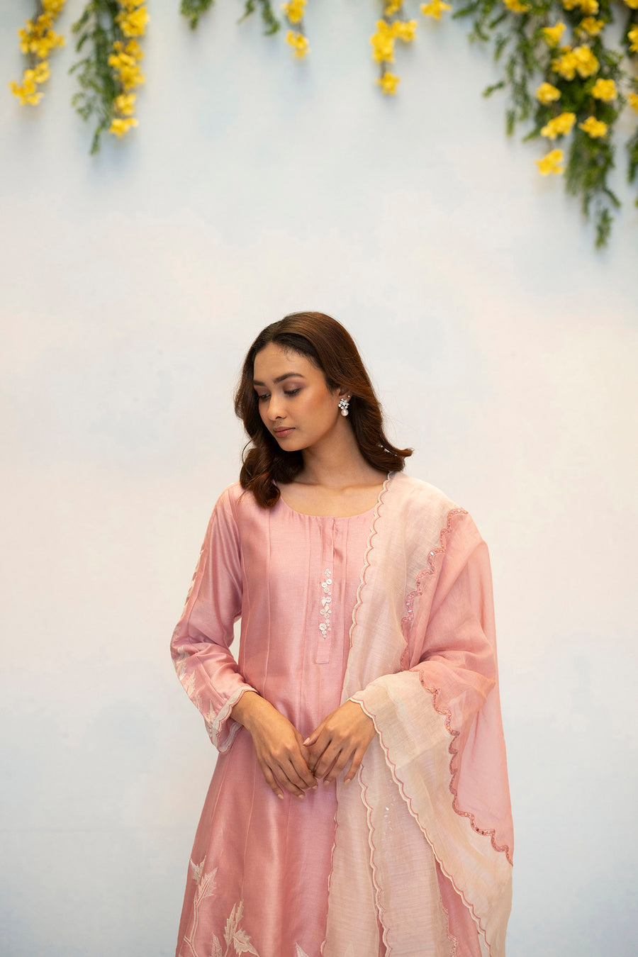 Seher Silk Chanderi Anarkali Set