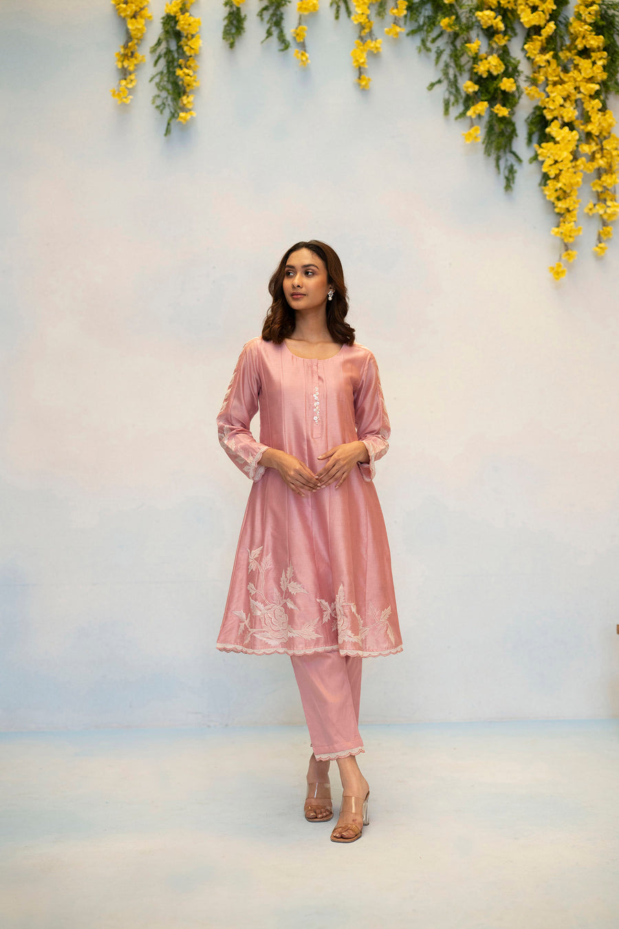 Seher Silk Chanderi Anarkali Set