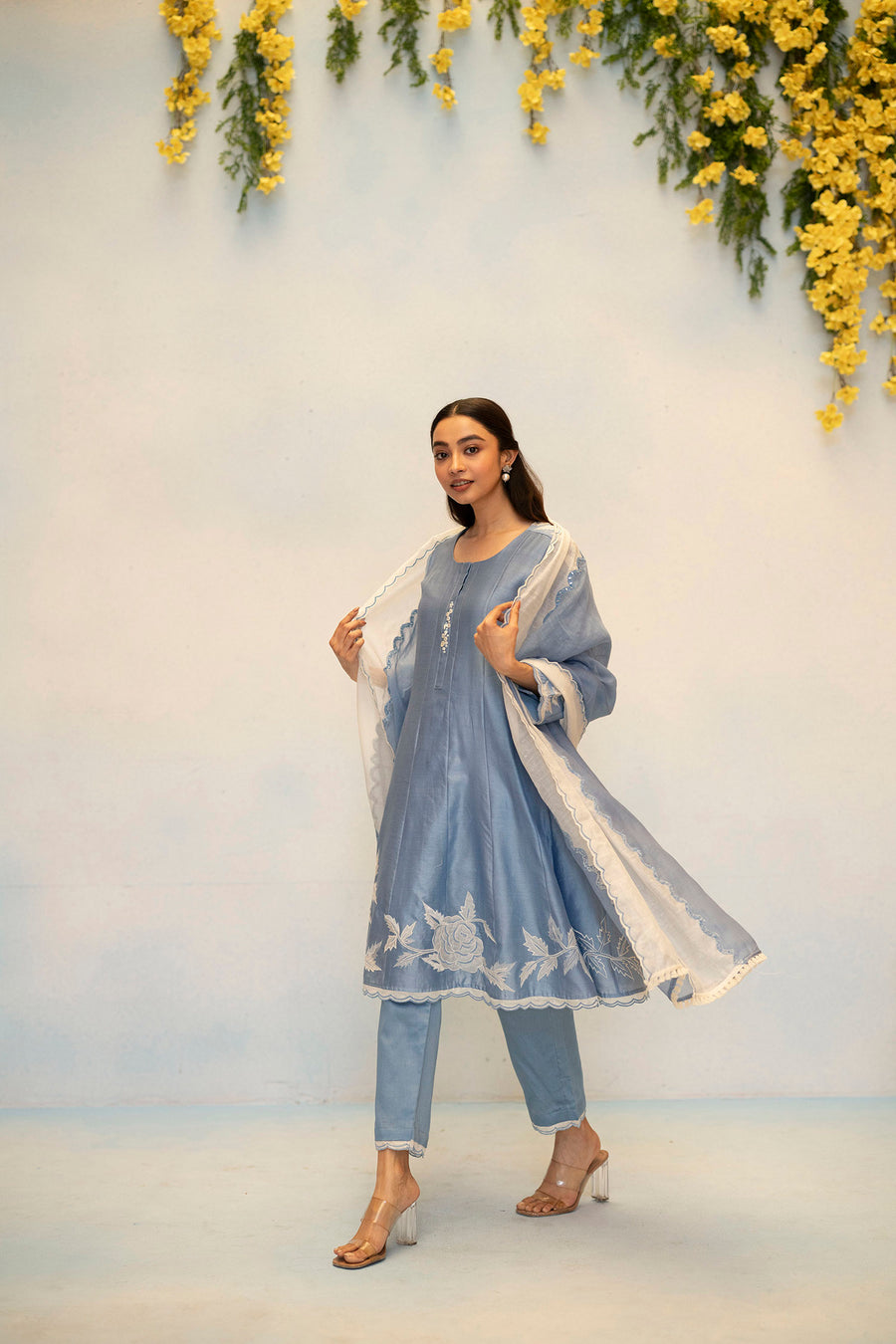 Seher Silk Chanderi Anarkali Set