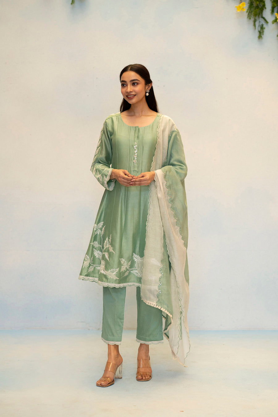 Seher Silk Chanderi Anarkali Set
