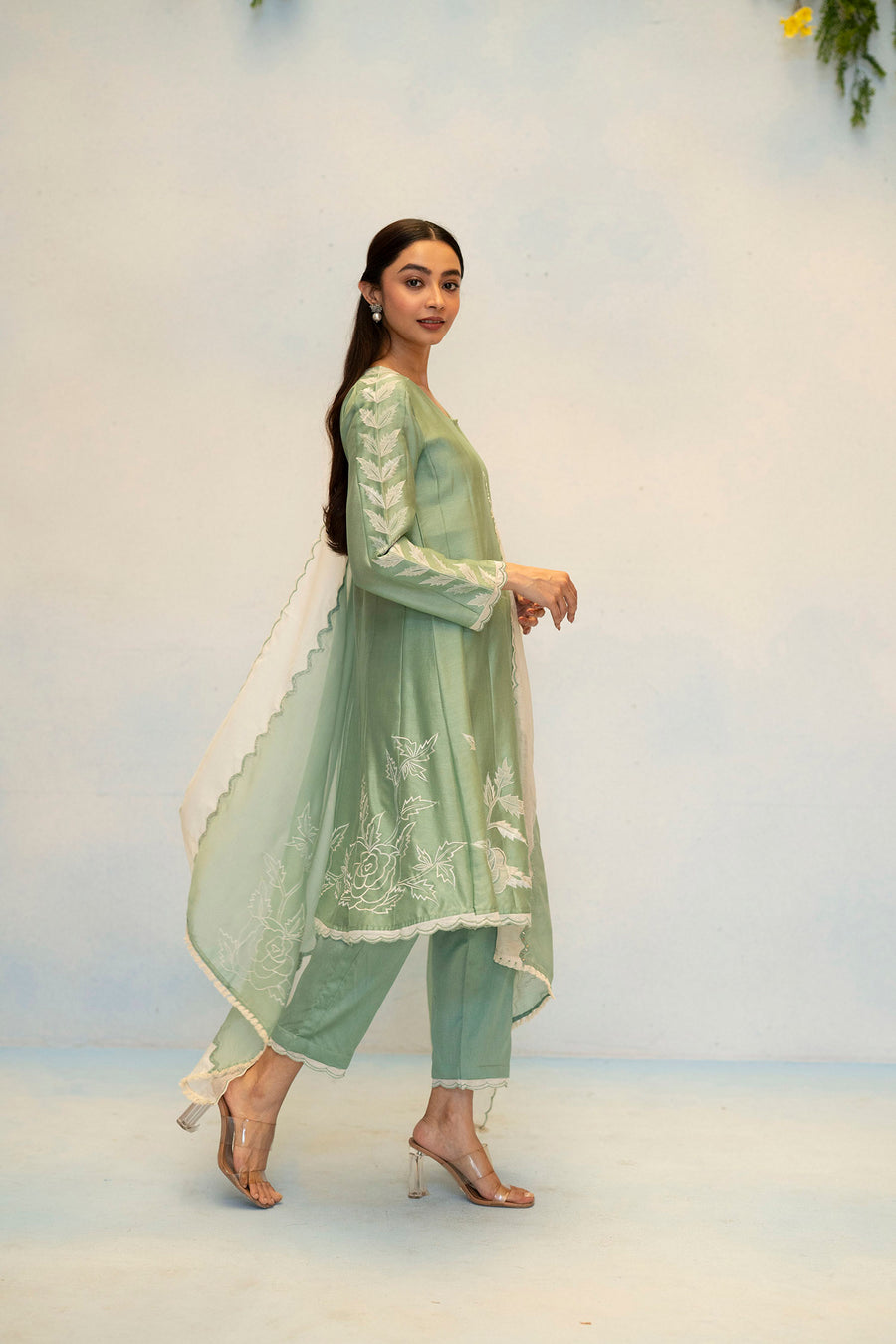 Seher Silk Chanderi Anarkali Set