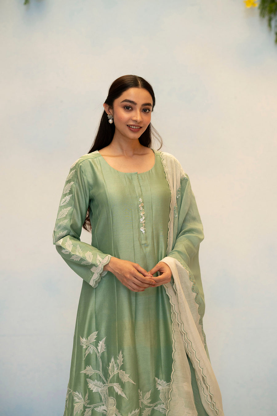 Seher Silk Chanderi Anarkali Set
