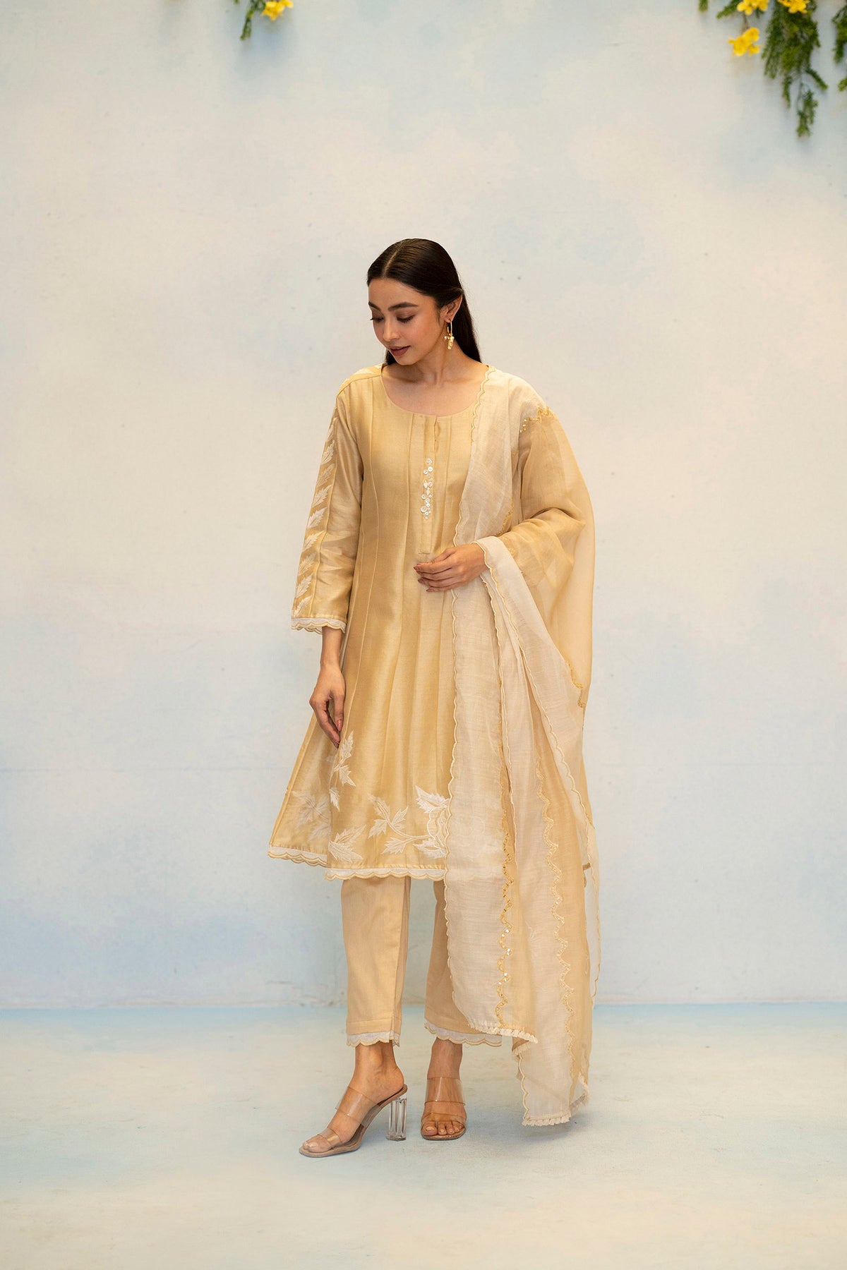 Seher Silk Chanderi Anarkali Set