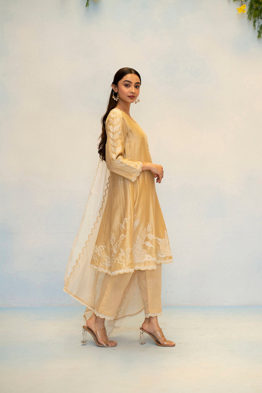 Seher Silk Chanderi Anarkali Set