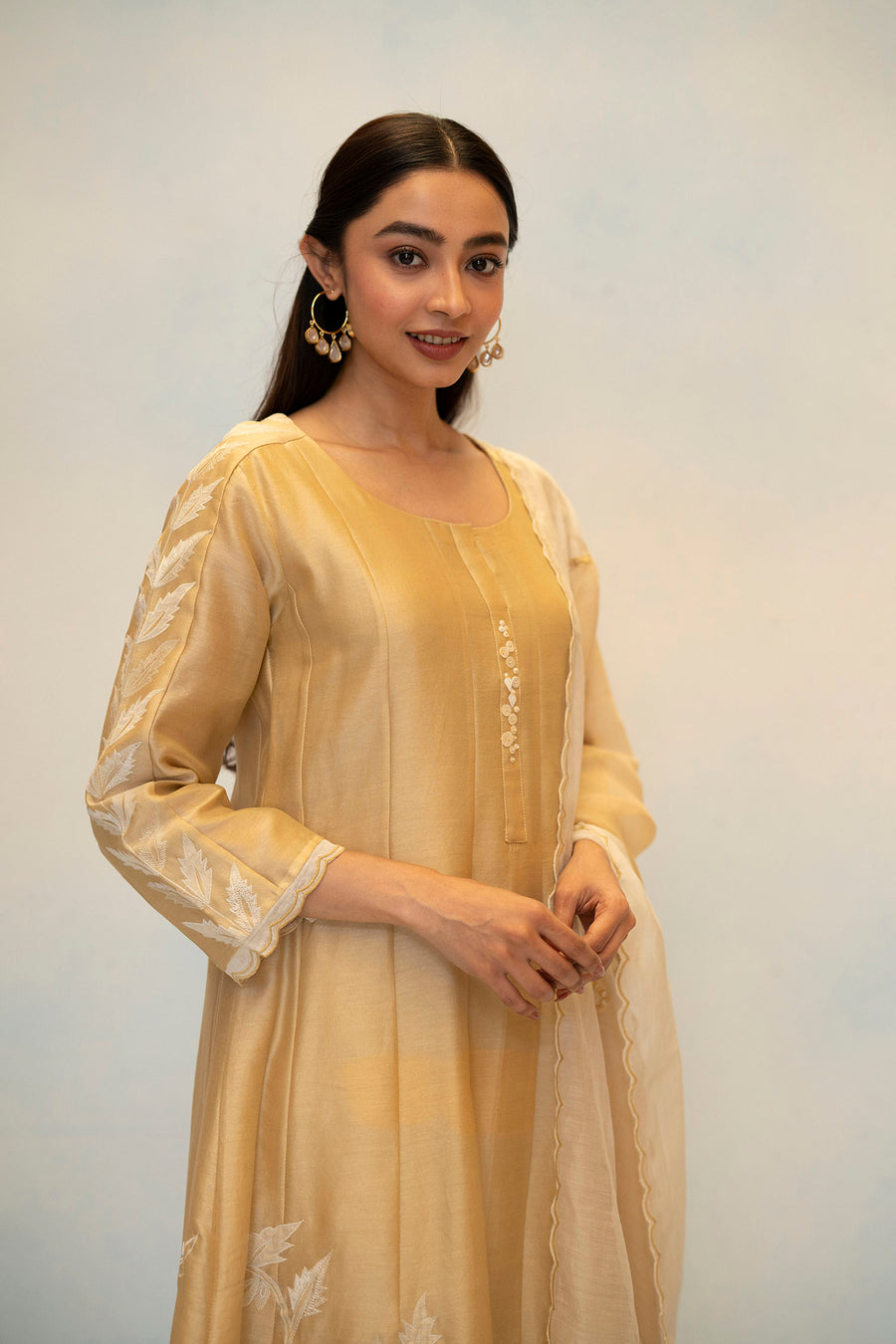 Seher Silk Chanderi Anarkali Set