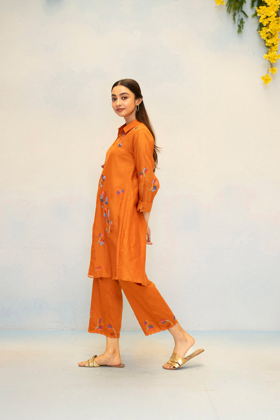 Aab Mul Chanderi Co-ord Set