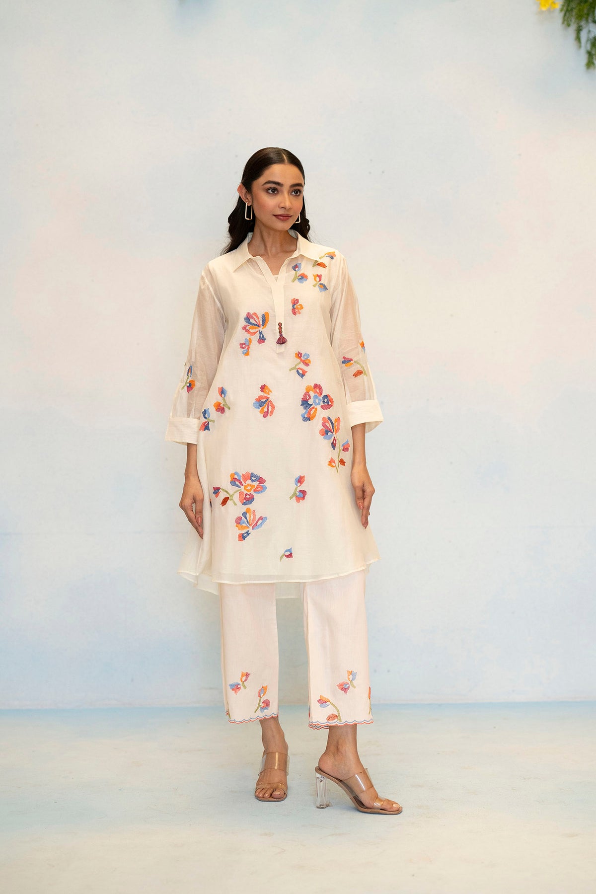 Aab Mul Chanderi Co-ord Set