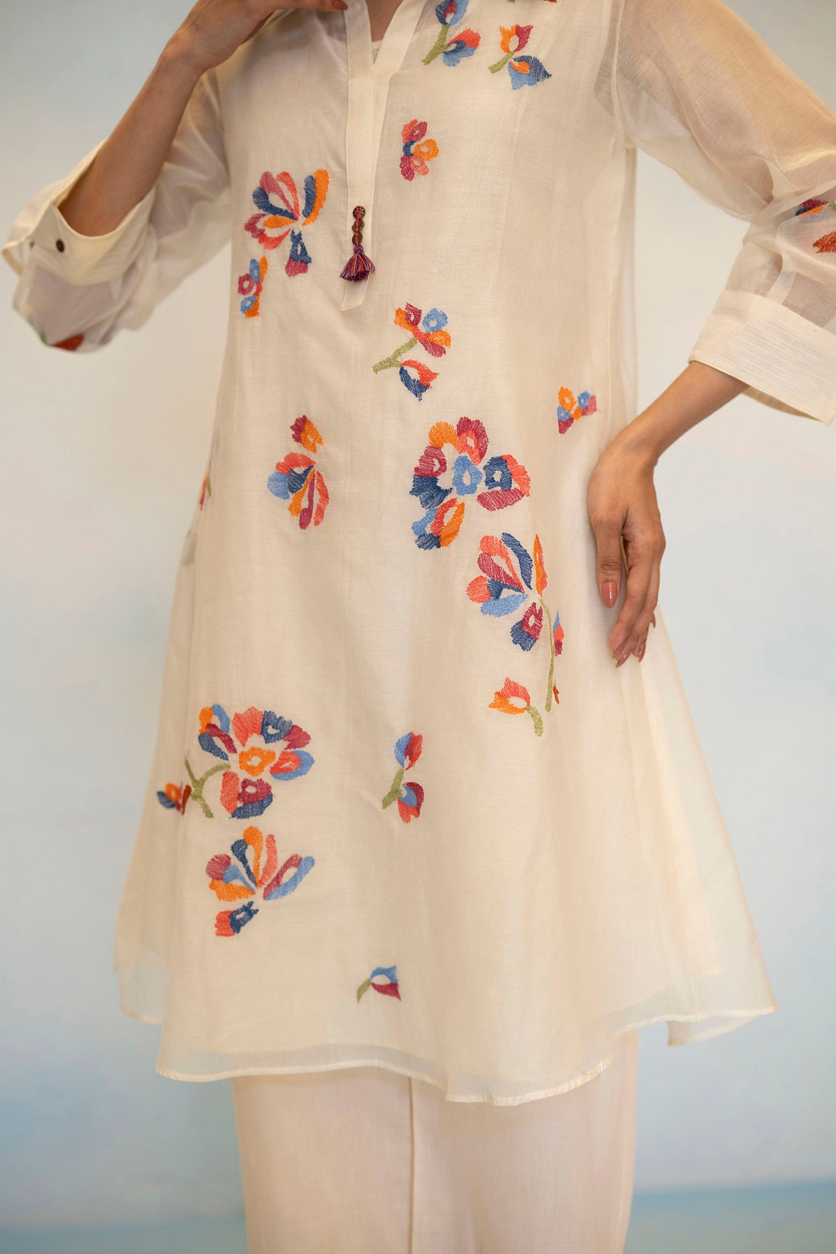 Aab Mul Chanderi Co-ord Set