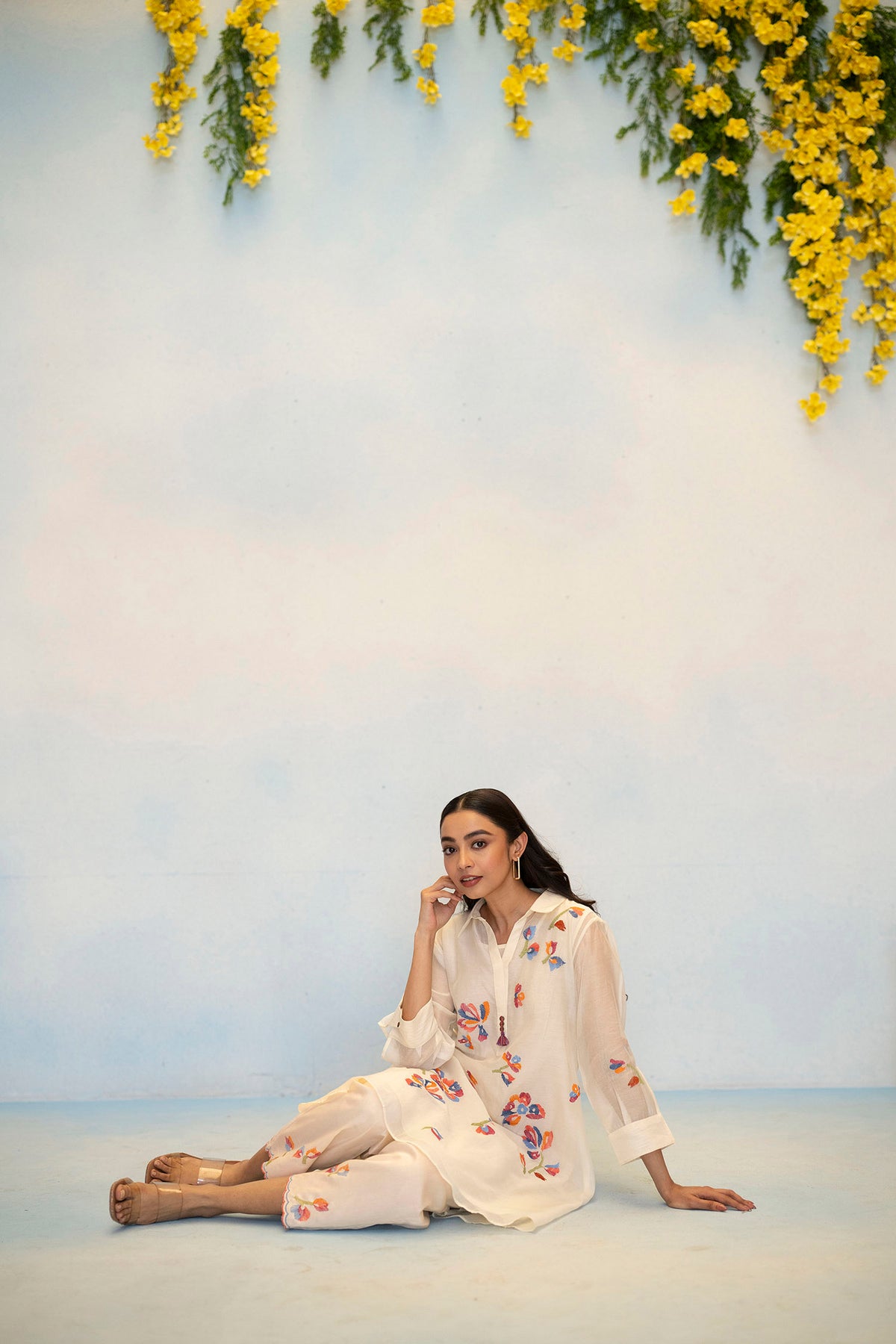Aab Mul Chanderi Co-ord Set