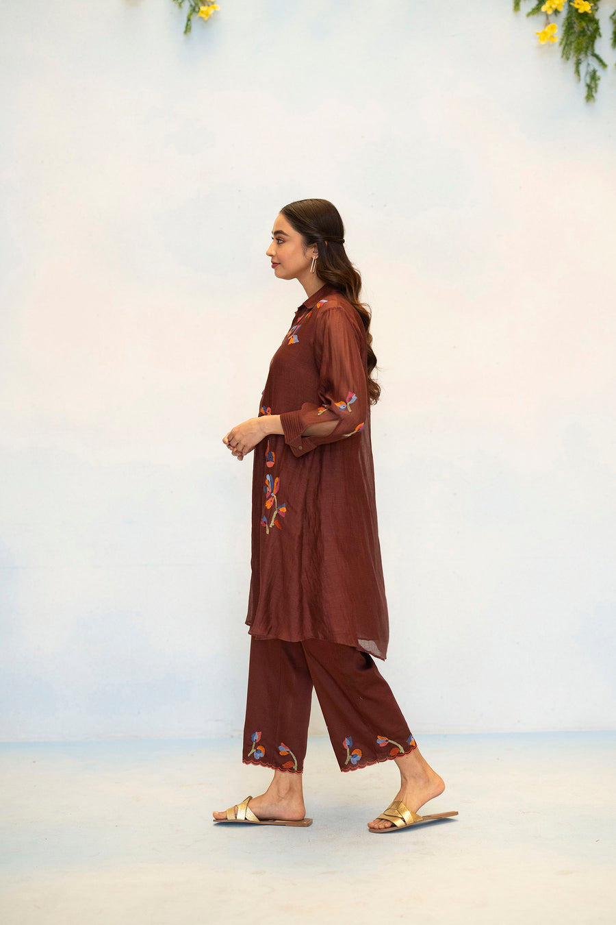 Aab Mul Chanderi Co-ord Set
