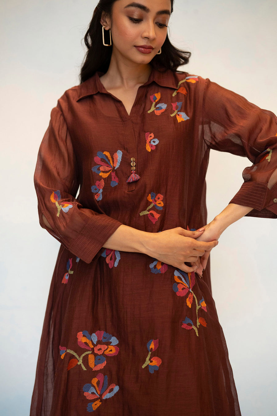 Aab Mul Chanderi Co-ord Set
