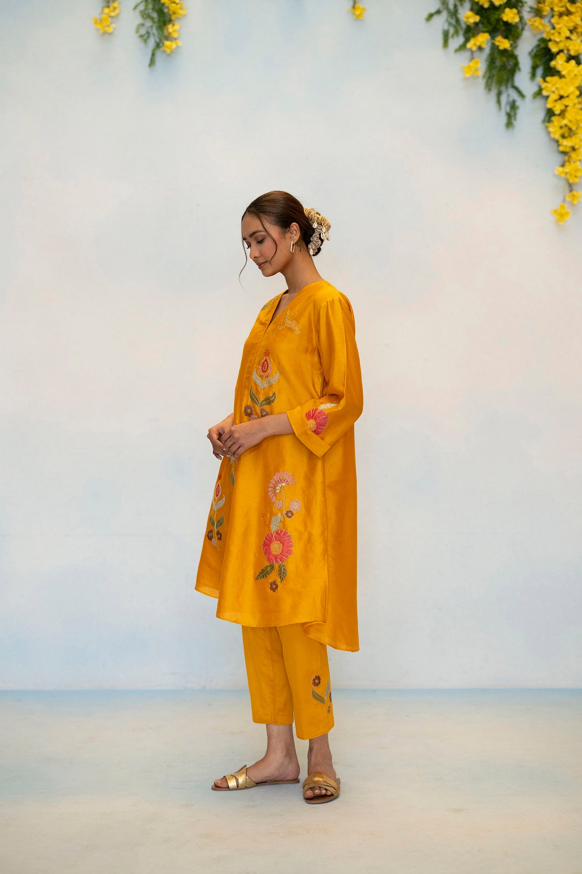 Gul Silk Chanderi Co-ord Set