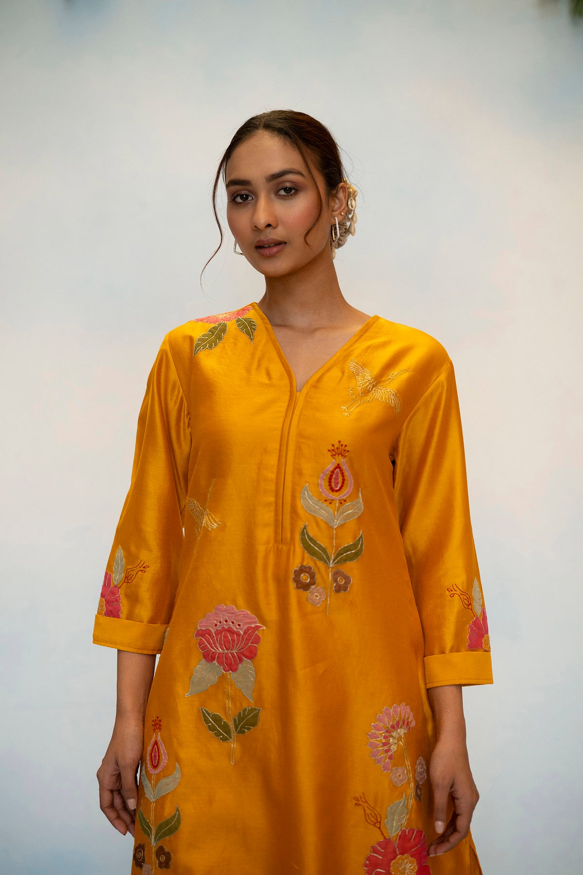 Gul Silk Chanderi Co-ord Set