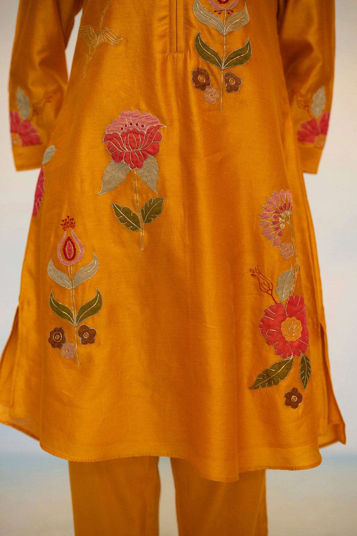 Gul Silk Chanderi Co-ord Set