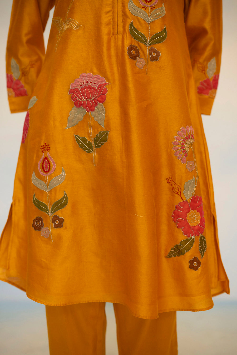 Gul Silk Chanderi Co-ord Set