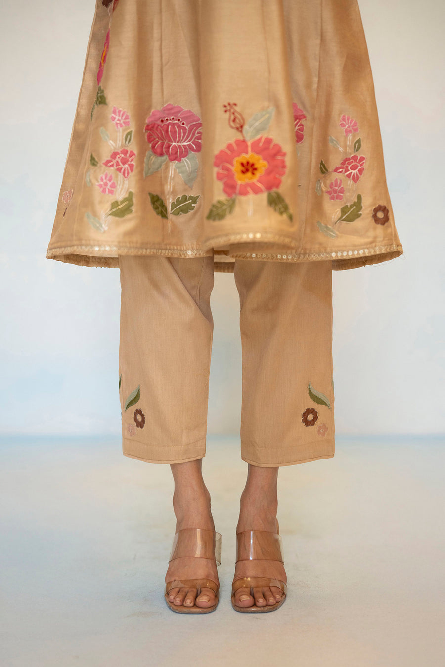 Gul Silk Chanderi Anarkali Set
