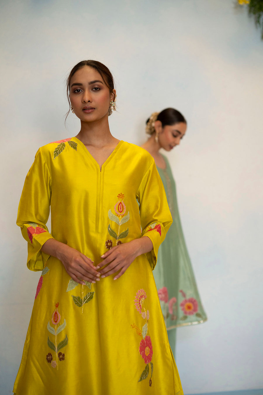 Gul Silk Chanderi Co-ord Set