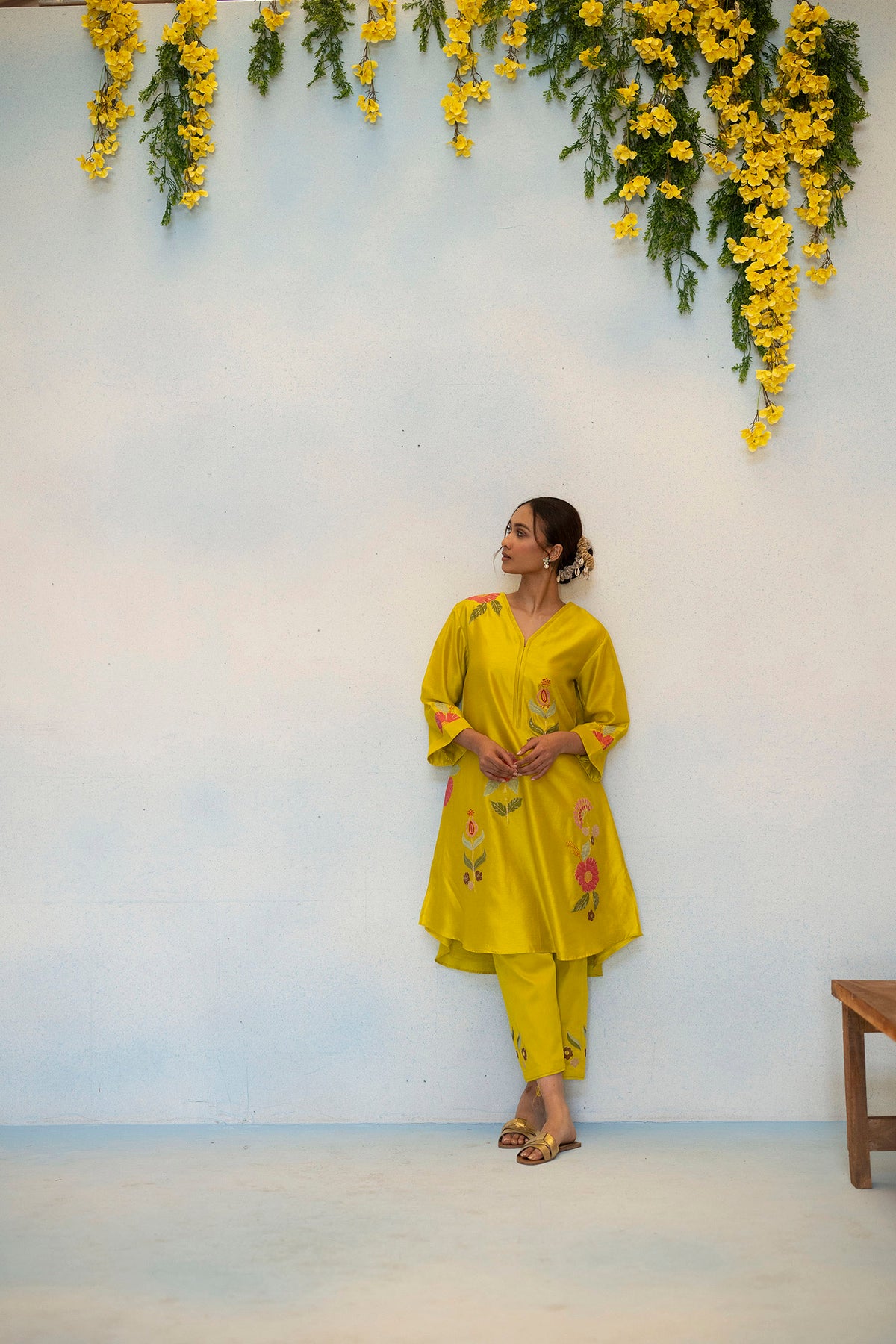 Gul Silk Chanderi Co-ord Set