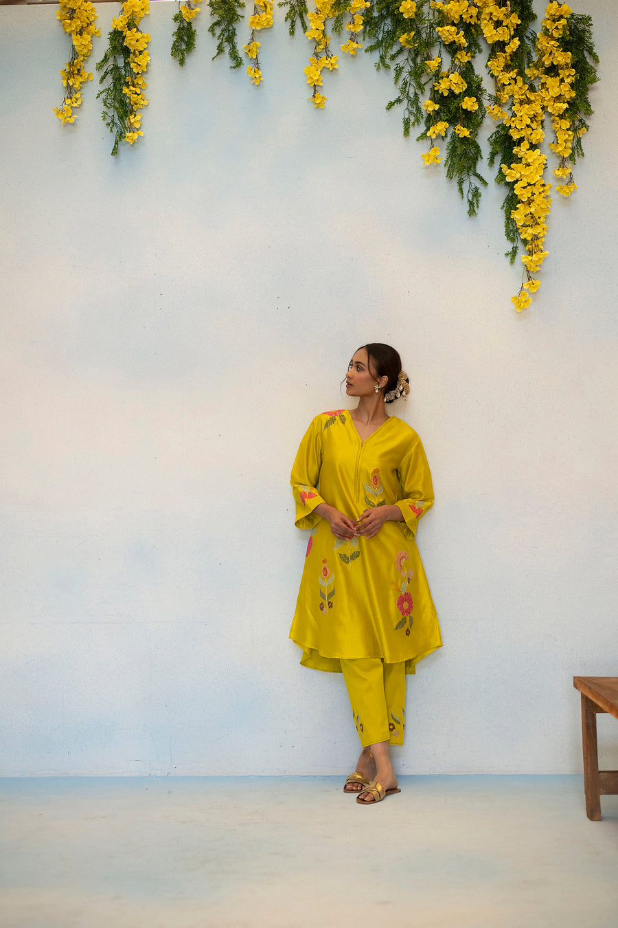 Gul Silk Chanderi Co-ord Set