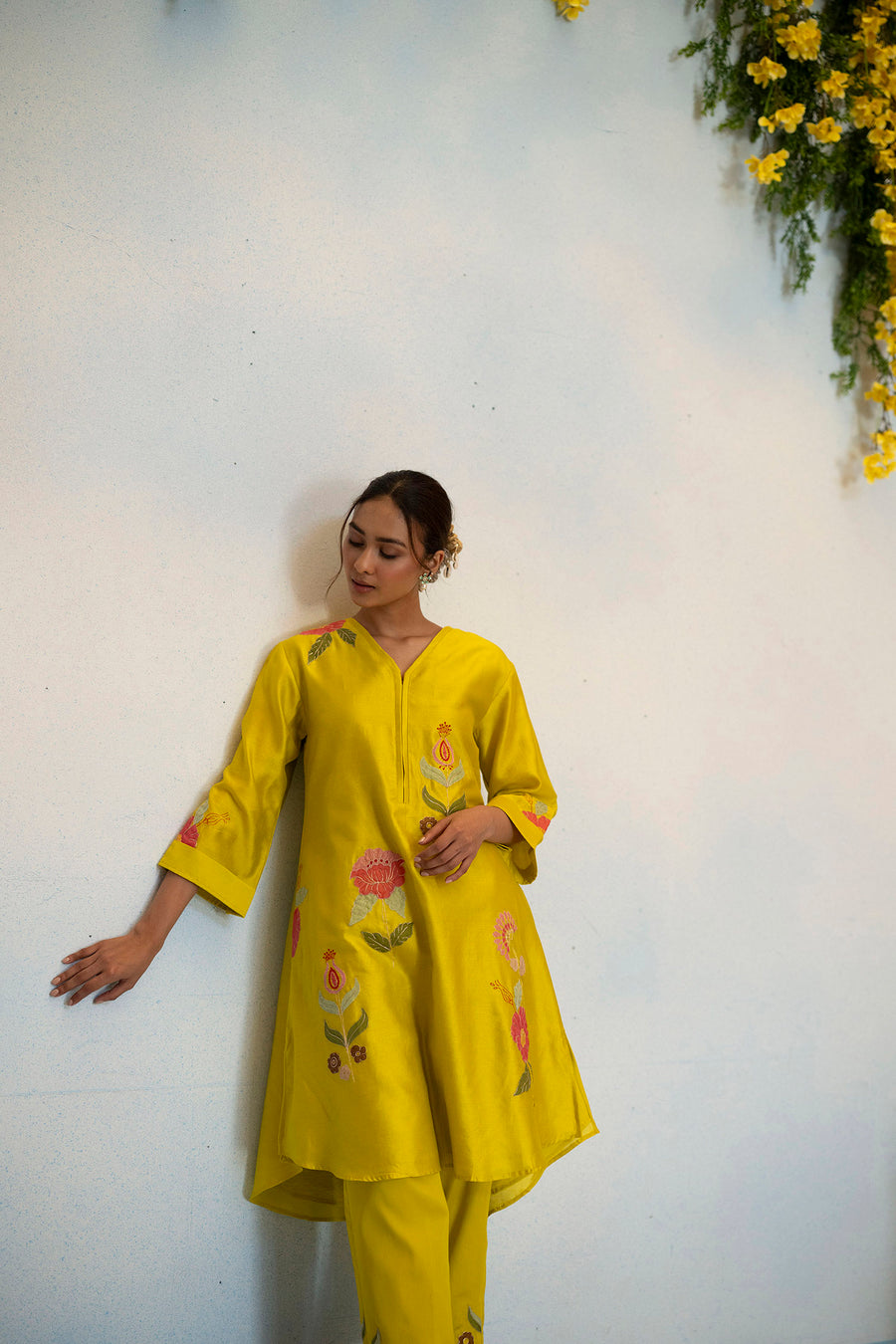 Gul Silk Chanderi Co-ord Set