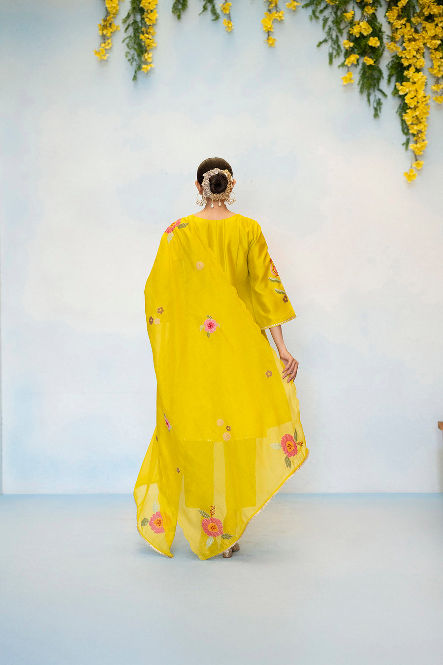 Gul Silk Chanderi Anarkali Set