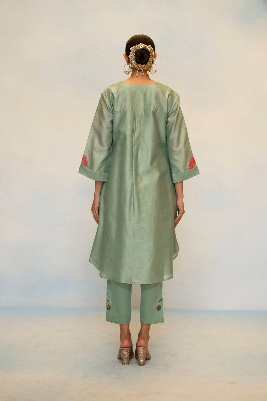 Gul Silk Chanderi Co-ord Set