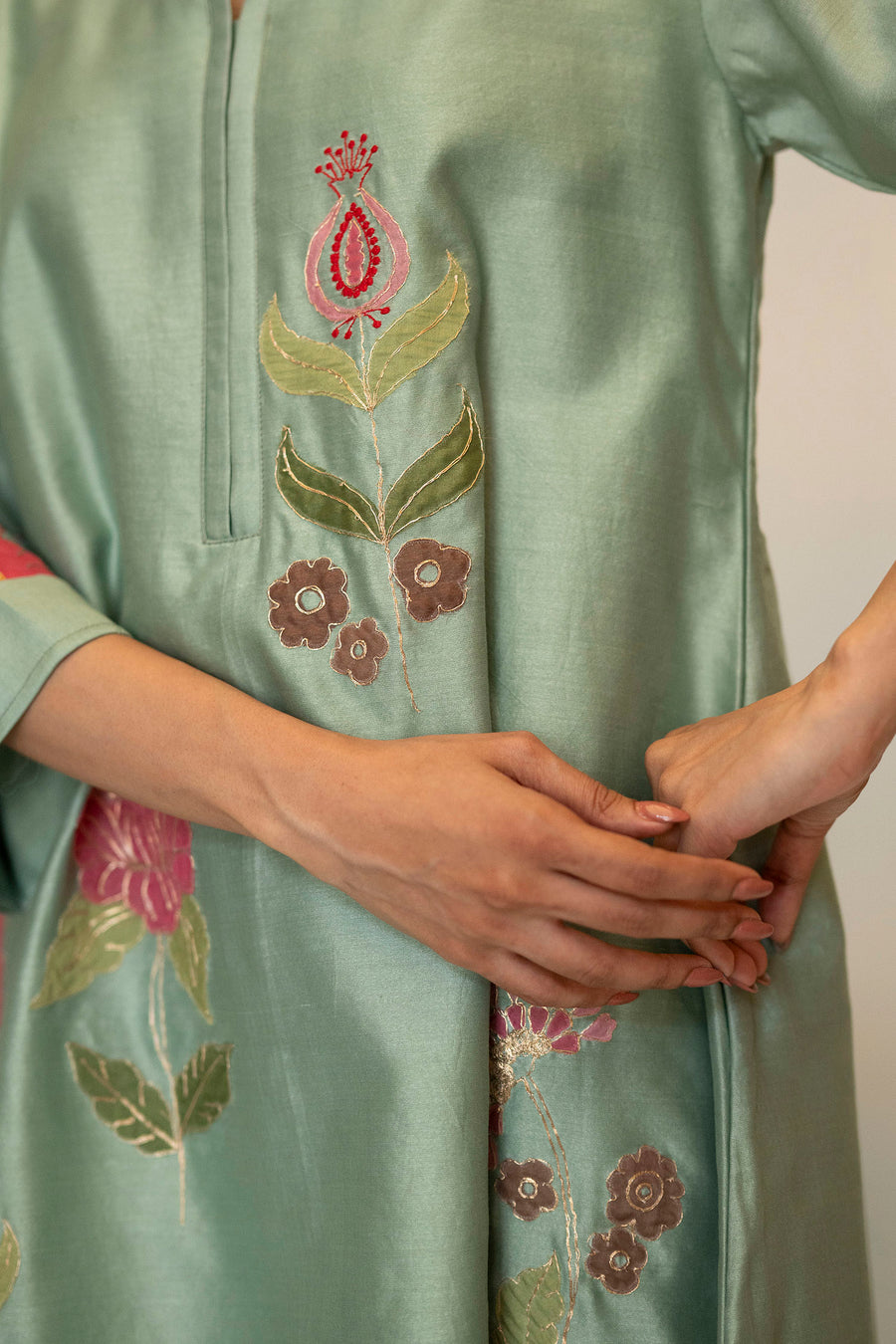 Gul Silk Chanderi Co-ord Set