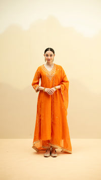 Chaandbali Mul Chanderi Aline Kurta Set