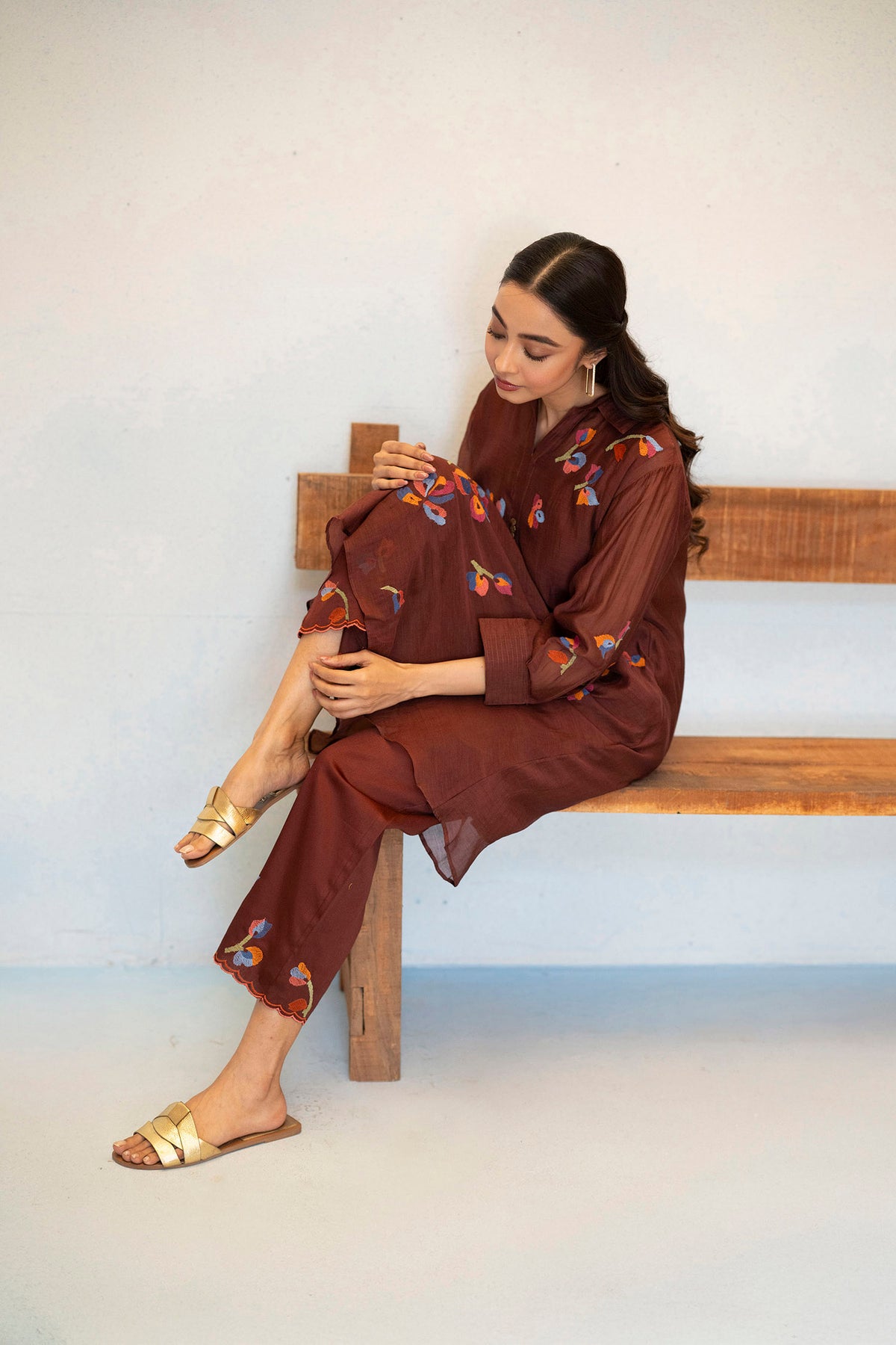 Aab Mul Chanderi Co-ord Set