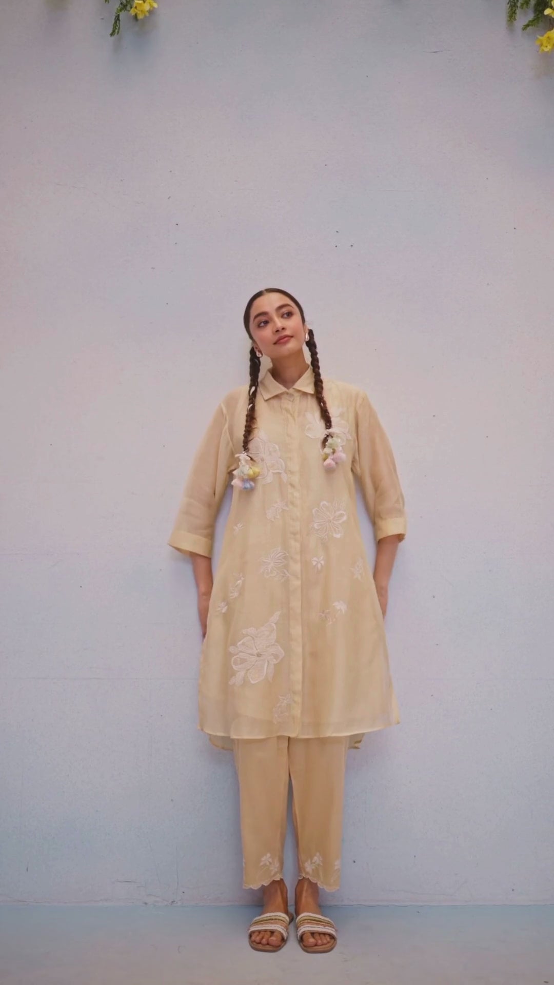 Zara Mul Chanderi Co-ord Set