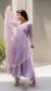 Alia Anarkali Set (Lavender)